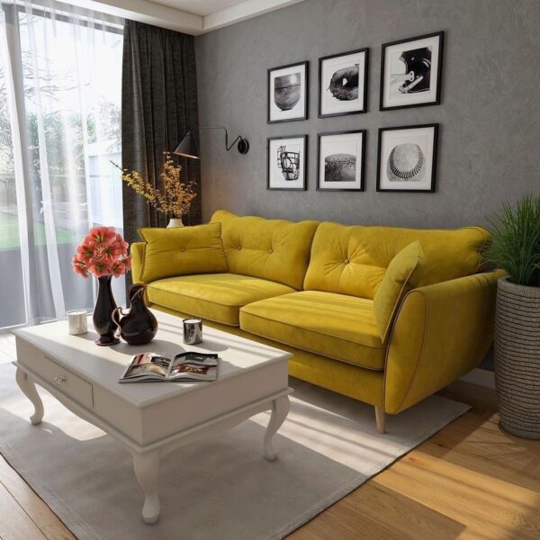 Elegant butterfly 3 seater sofa
