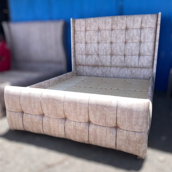 Artisan-crafted 5by6 tufted bed