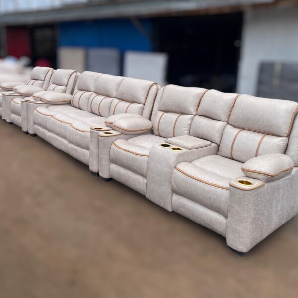 Ultimate comfort 7 seater semi-recliner sofa
