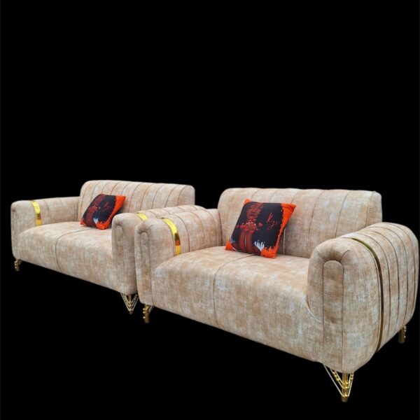 Beige 5 seater sofa