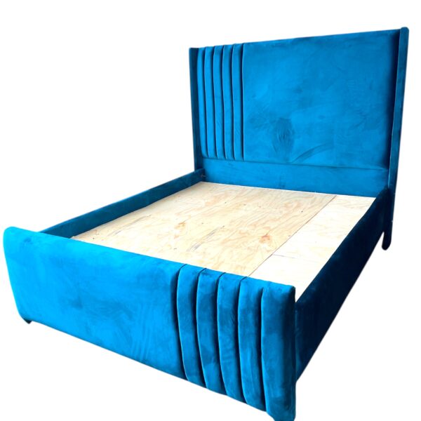 Blue fabric 5by6 bed
